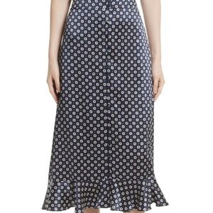 Frame silk skirt in Large.  Silk covered button down. EUC. Gorgeous